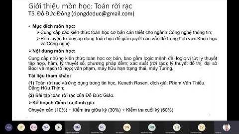 [Buổi 1] Toán rời rạc - Logic