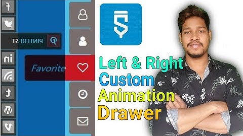 Left and right material animation drawer/Aauraparti