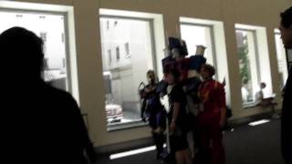 Cosplay of Black Arachnia, Ultra Magnus, and Hot Rod at Botcon 2011