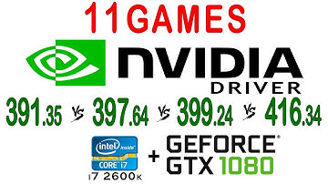 NVIDIA Driver 391.35 vs 397.64 vs 399.24 vs 416.34 in 11 Games