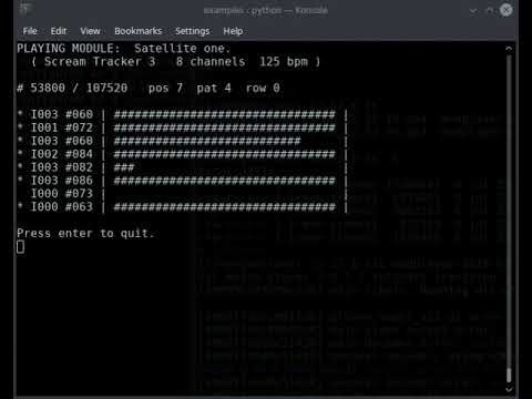 python console modplayer