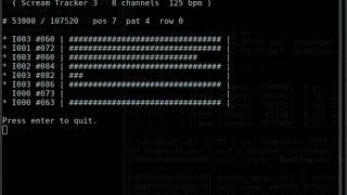 python console modplayer
