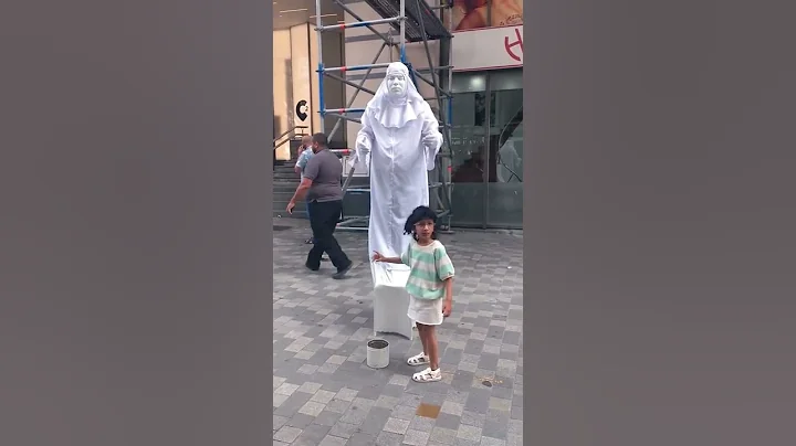 scary human statue prank just for laughs #shorts