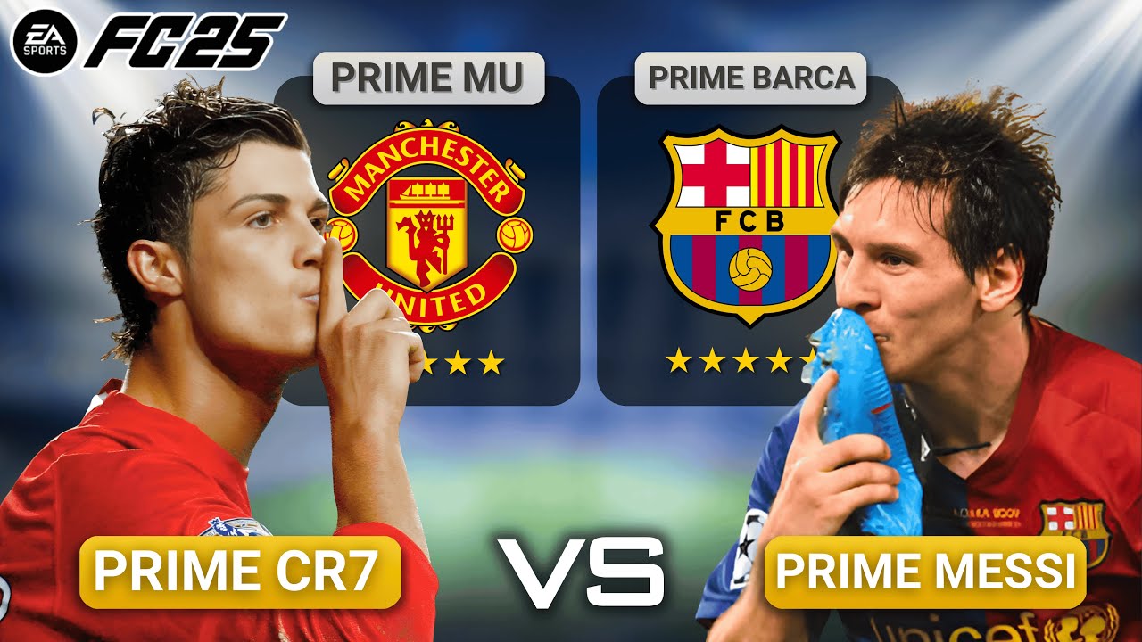 SAYA ADU PRIME MAN UNITED VS PRIME BARCA DALAM 1 MUSIM PENUH - FC 25 Indonesia