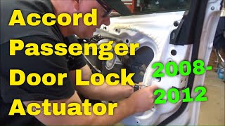 Honda Accord Passenger Door Lock Actuator/Latch Assembly Replacement