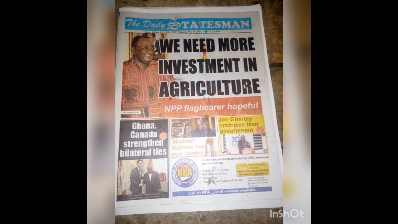 Ghana Newspaper headlines for 9th May 2023