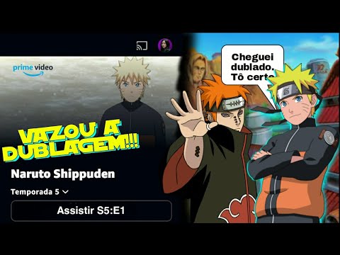 Naruto Shippuden Dublado na Prime Video E MUITO MAIS 