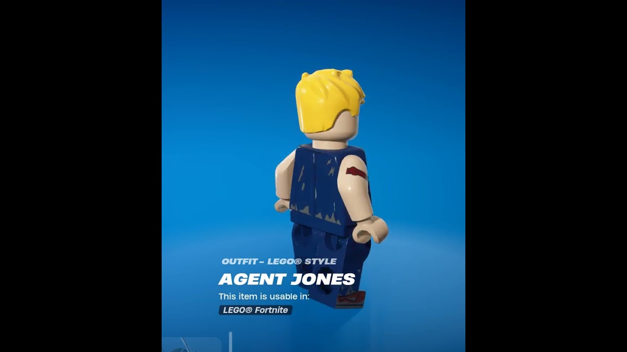 Fortnite LEGO Agent Jones Skin