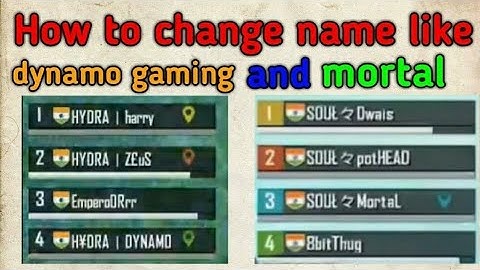 HOW TO ADD SYMBOLS TO YOUR NAME IN PUBG | HOW TO CHANGE YOUR NAME IN PUBG LIKE DYNAMO & MORTAL |PUBG
