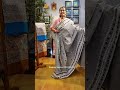 Lightweight Dhonekhali cotton saree with Gujarati hand embroidery || Shamiana Live || 9933190147