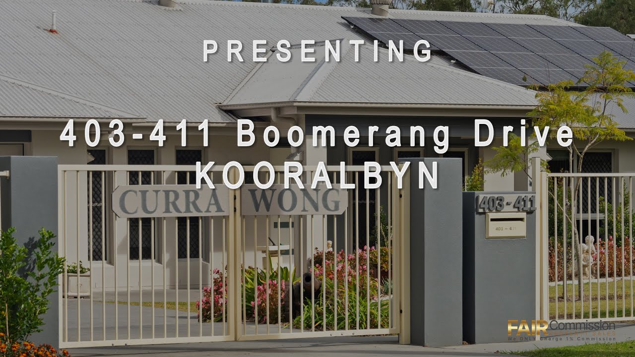 Fair Commission Property Sales 403 411 Boomerang Drive Kooralbyn