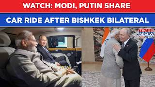 PM Modi, Vladimir Putin Share Car Ride To Nomad Games After Key Bilateral Talks In Bishkek | WATCH screenshot 5