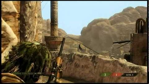 Uncharted 3 zipline T-BOLT kill