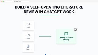 How to Use AI for Literature Review (ChatGPT Work Workflow)