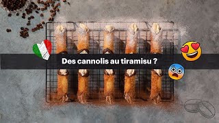 Cannoli au tiramisu | Dessert italien | Sicile | Crème au mascarpone | Churros