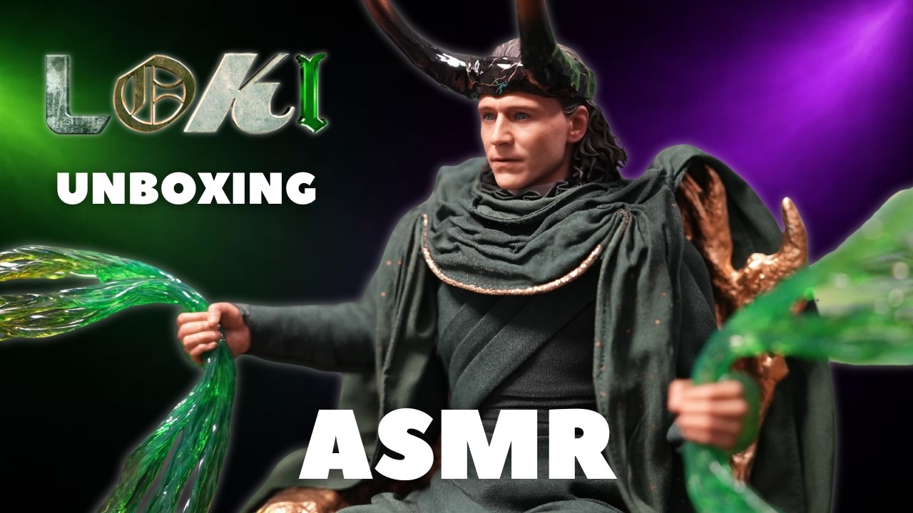 *ASMR* 🔥 Фигурка Бога Локи от Hot Toys (распаковка) 🔥