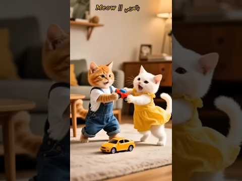 شوفو مشمش عمل ايه مع مرات ابوه Catvideos Cats Ai Cartoon Aivideo Aishorts Meow Funny