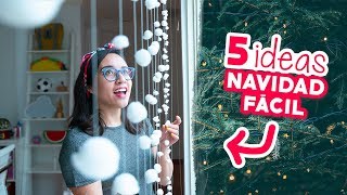 5 DECORACIONES NAVIDEÑAS que NECESITAS en TU CASA! 😱🎄Craftingeek