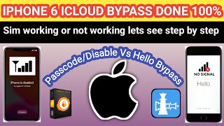 Iphone 6 icloud bypass | How to Jailbreak iphone 6 | Iphone 6 icloud unlock Sim working 100%