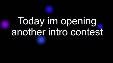 New intro contest open! *green screen at the end*