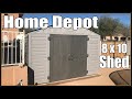 Home Depot 8 x 10 Shed | Install | 2021