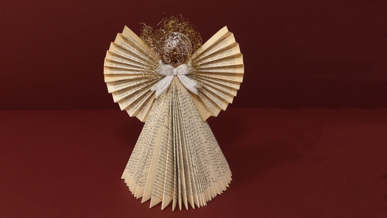 Engel basteln mit Buch