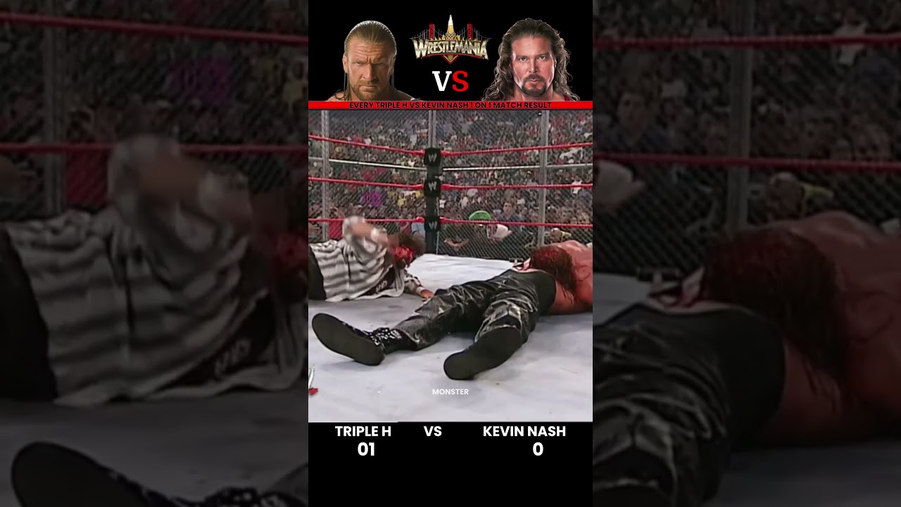 Результаты каждого матча Triple H против Кевина Нэша 1 на 1. Редактирование. 