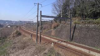 1053レ EF210-107牽引+5066レ EF210-167牽引 大門駅-笠岡駅間でのすれ違い通過！