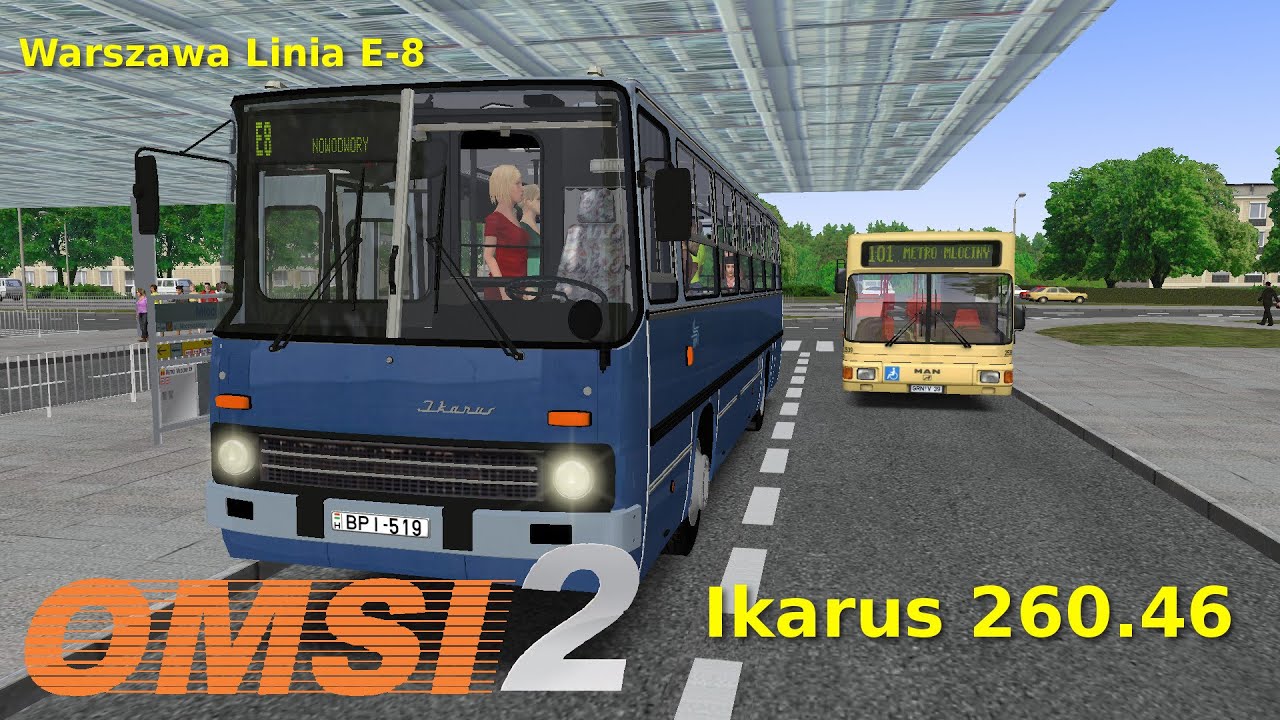 Ikarus 260.46 - Warszawa Linia E-8 OMSI 2