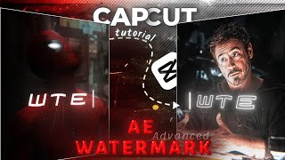 CapCut AE - Style Smooth Watermark | Full Tutorial - Step by step guide 