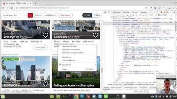Scraping real estate properties data from realtor.com in ONE LINE OF CODE within a SCRAPY Shell