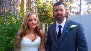 Pine Cone Resort Smithson Bride and Groom Lake Tahoe Wedding Testimonial Pine Cone Resort Smithson Bride and Groom Lake Tahoe Wedding Testimonial