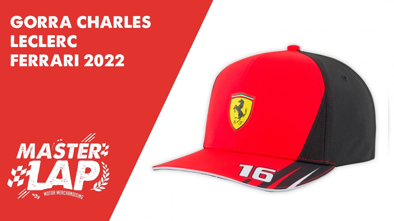 ventilación Diploma joyería Gorra Scuderia Ferrari F1 Charles Leclerc 2022 - YouTube