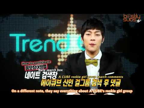 [B2STLYSUBS] 110222 TrendE ACUBE's New Girl Group - Doojoon & Kikwang