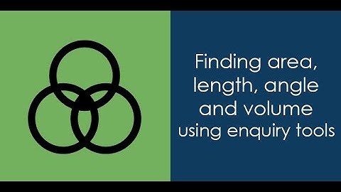 AutoCAD tutorial calculating area, length, angle and volume using enquiry tools