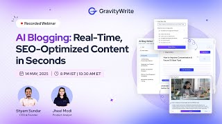 [Webinar] AI Blogging: Dominate Niches with Real-Time, SEO-Optimized Content