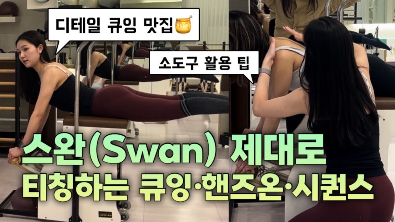 스완(Swan)하면 허리만 아프다고요? 제대로 티칭하는 디테일 큐잉, 핸즈온 시퀀스 꿀팁 | 대한운동기능필라테스협회 필라테스 지도자과정 | 필라테스 자격증 | 체어 시퀀스