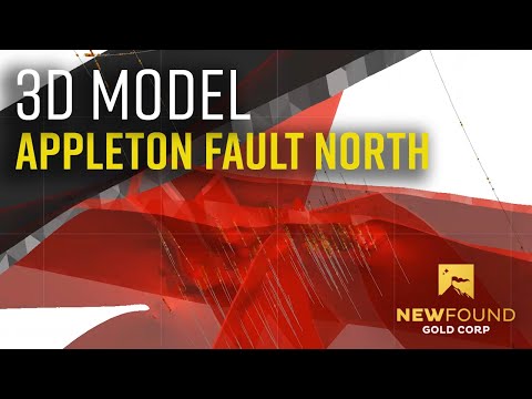 3D Model of Appleton Fault North - New Found Gold (TSX-V:NFG, OTC:NFGFF)