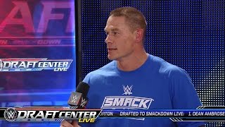 John Cena (SmackDown) reagiert auf den WWE Draft, 19. Juli 2016