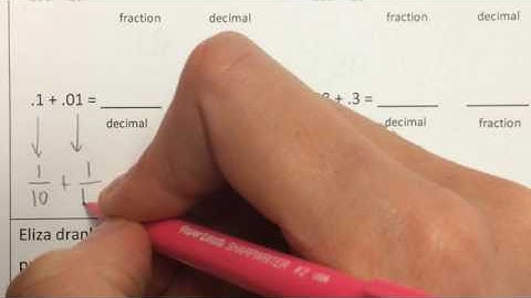 Adding Fractions with 10ths and 100ths