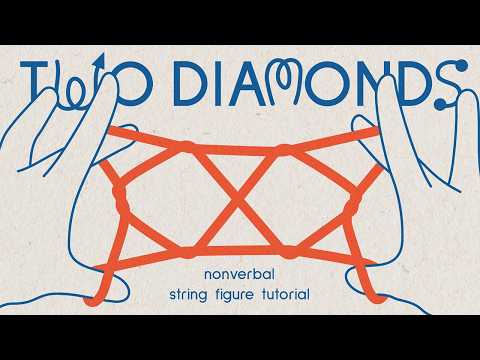 String Figure "Two Diamonds" Tutorial | Super Easy [Lines & Arrows Only]