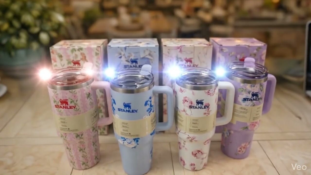 Premium Floral Tumbler 💐 | Stylish Steel Cup | Trending YouTube Shorts 