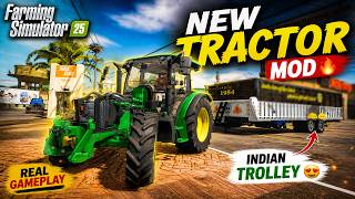 NEW TRACTOR MOD 😱 | FS25 REAL GAMEPLAY 😍 | Indian tractor mods graphic