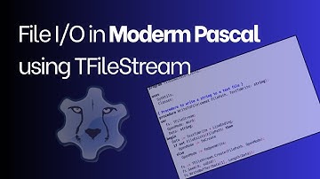 Doing File I/O with TFileStream in Modern Pascal