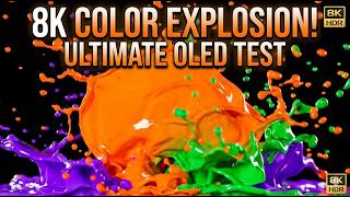 8K Ultra HD - Pure Black Screen &amp; Vibrant Colors Test