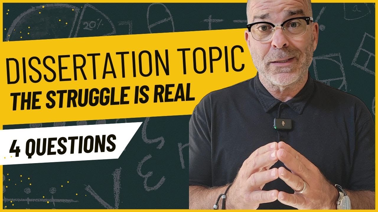 The PERFECT Dissertation TOPIC? Watch THIS to Find YOURS!! - YouTube