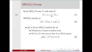 ARCH(1) Processes