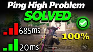 Ping High Problem Solved in BGMI (20 ping 100% All Device) 2023