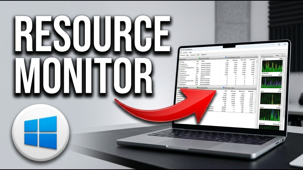 How to Open Resource Monitor in Windows - Quick Tutorial - YouTube