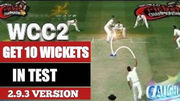 How To Wcc2 Test Match Wicket// Wcc2 Test Match Wicket kaise le